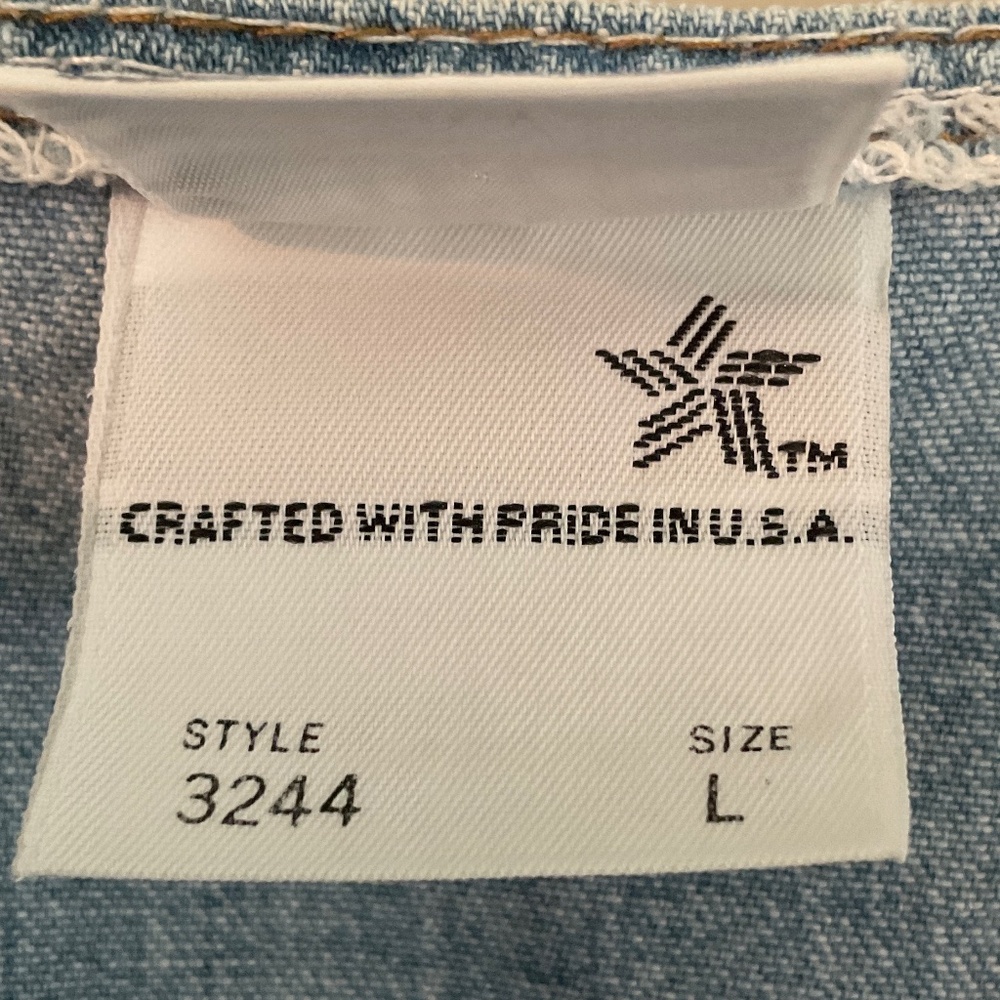 Mixed Blues Denim Bustier Crop Top Juniors Size L Vintage - Picture 5 of 10